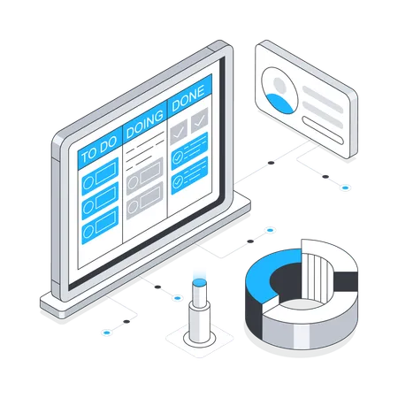 Kanban and analysis  Illustration