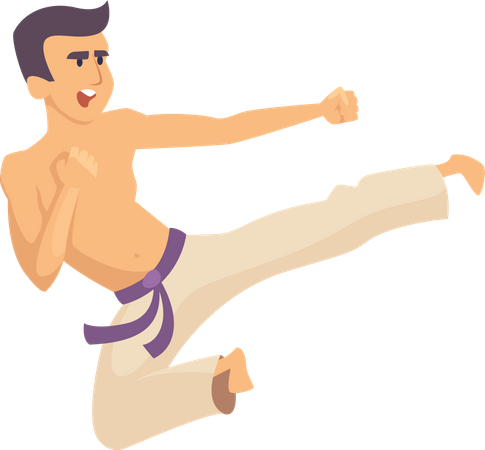 Karate Fight  Illustration