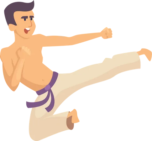 Karate Fight  Illustration