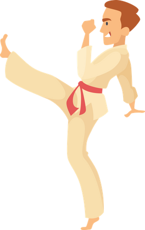 Karate Fighter  Illustration