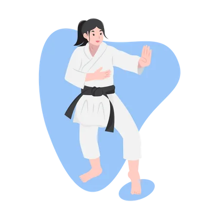 Karate Martial arts  イラスト