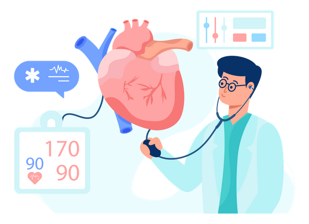 Kardiologe  Illustration