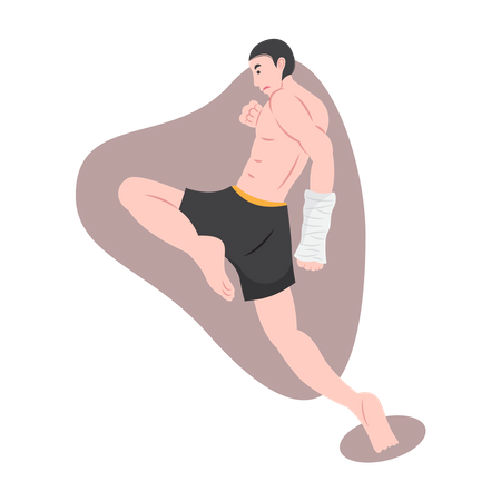 Kick Boxing Martial arts  Illustration