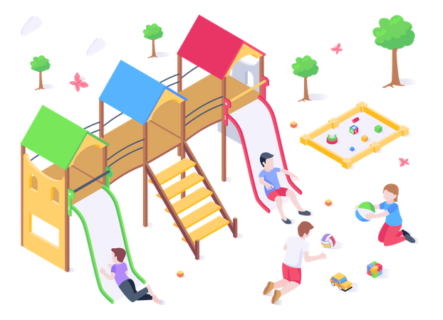 Kids Playground  イラスト