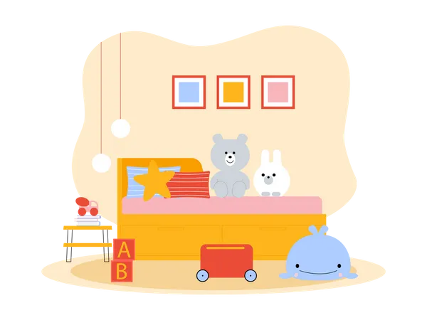 Kinderzimmer  Illustration