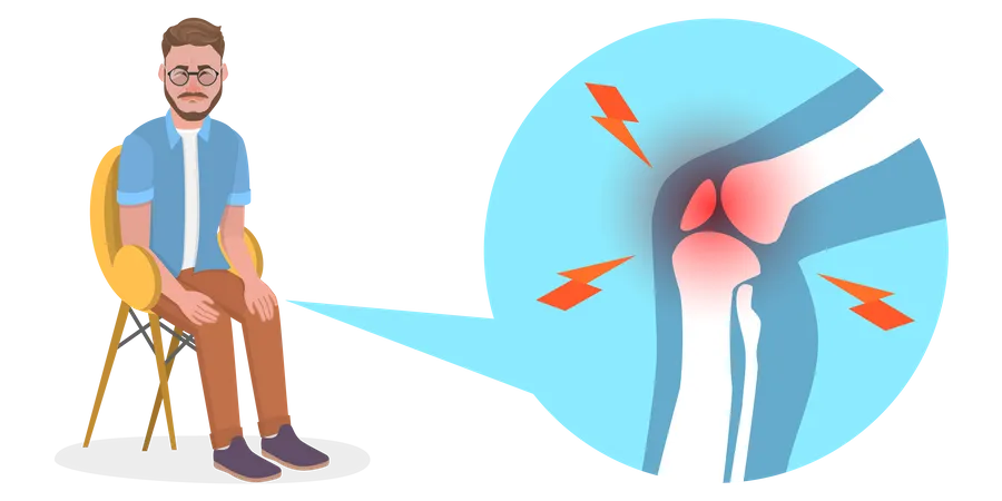 Knee Problems  Illustration