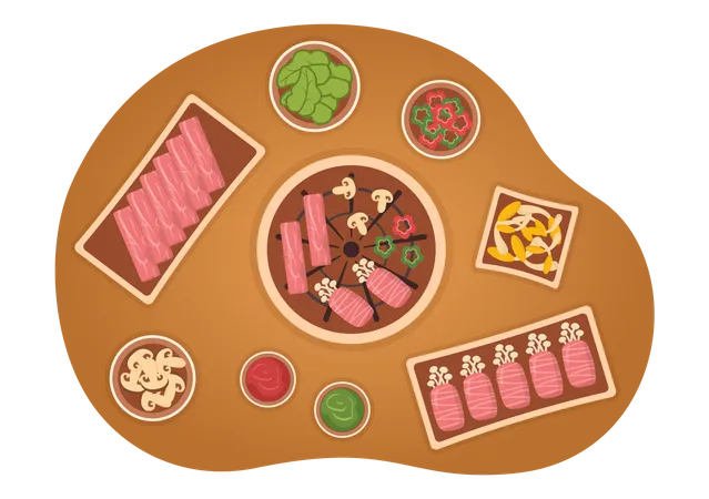 Korean food  Illustration