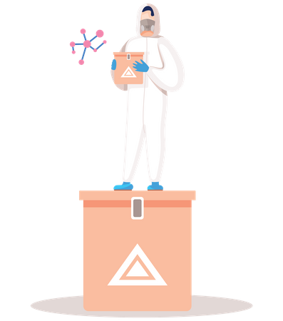 Lab assistant  Illustration