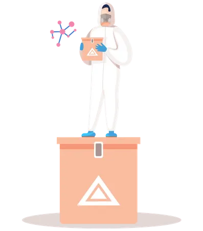 Lab assistant  Illustration