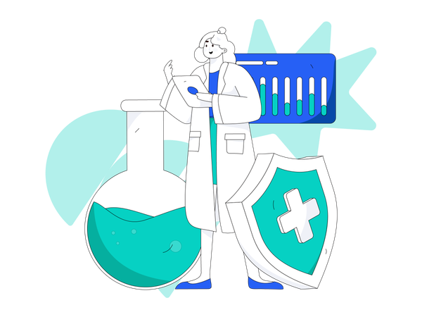 Lab researcher  Illustration