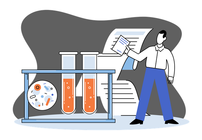 Bericht zum Laborexperiment  Illustration