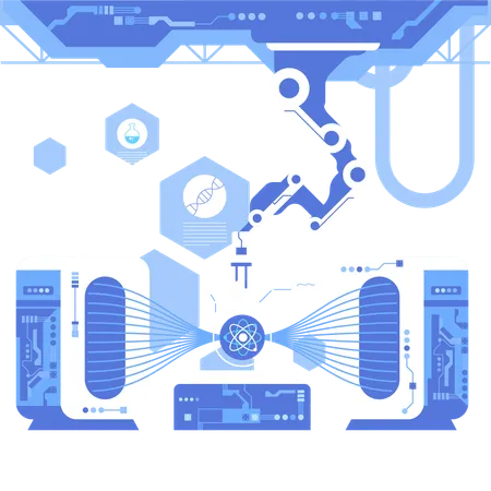 Laboratorio de química científica  Ilustración