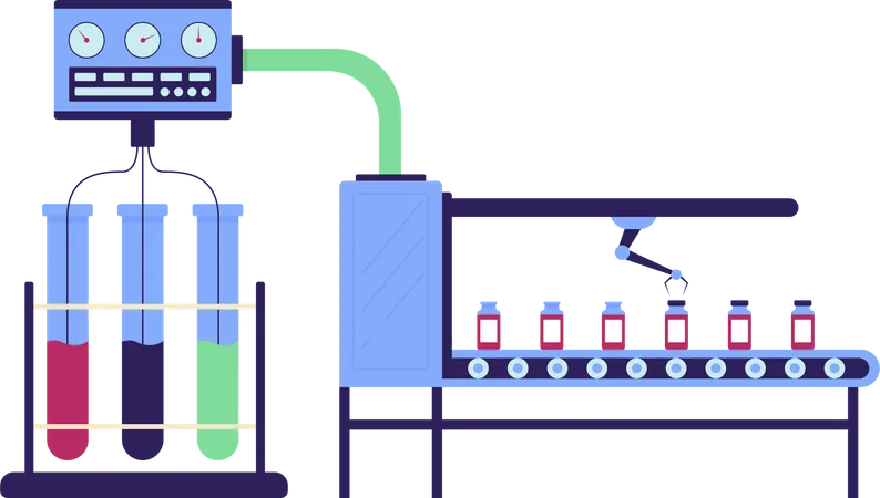 Laboratory for vaccine production  Illustration