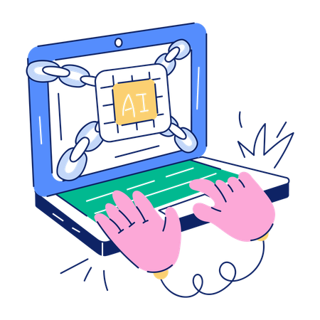 Laptop Privacy  Illustration