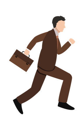 Late businessman  Illustration