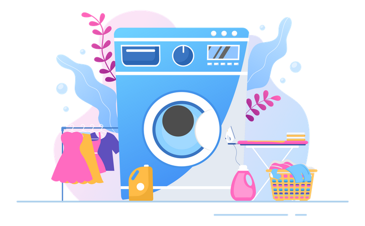 Laundry  Illustration