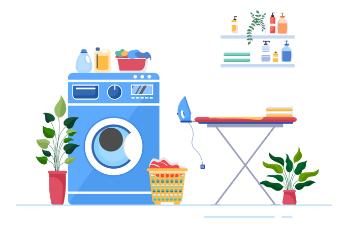 Laundry service  Illustration