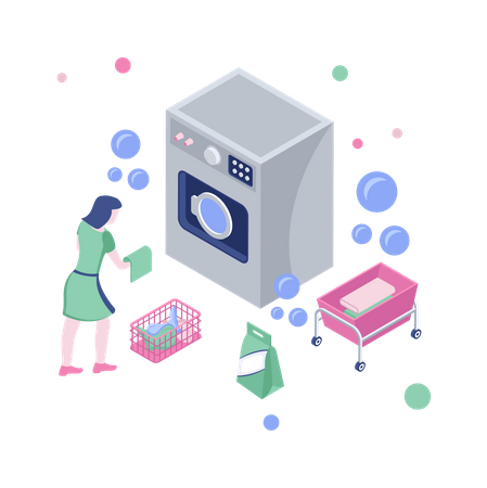 Laundry service  Illustration