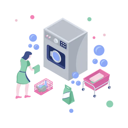 Laundry service  Illustration