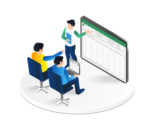 Learning Excel Application  Illustration