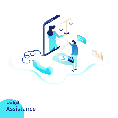 Legal Assistance  Illustration