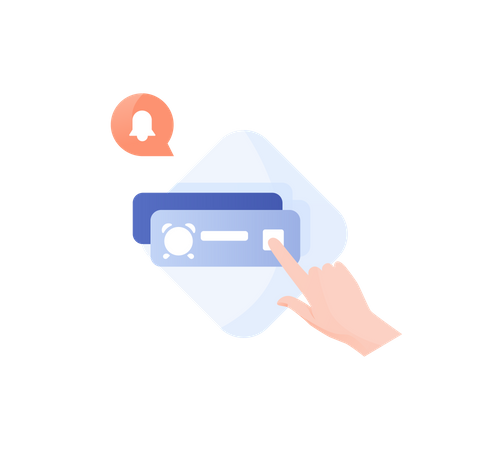 Lembrete de notificação  Ilustração