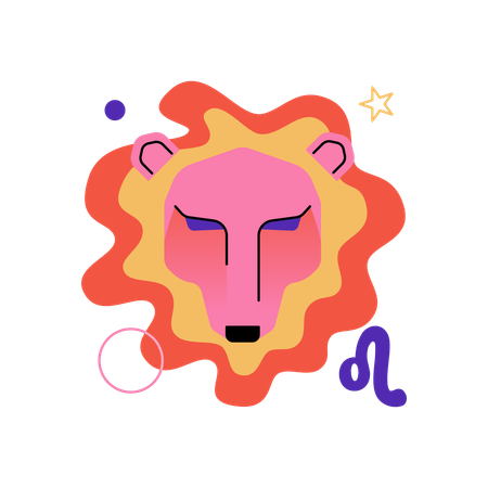 Leo Zodiac Sign  Illustration