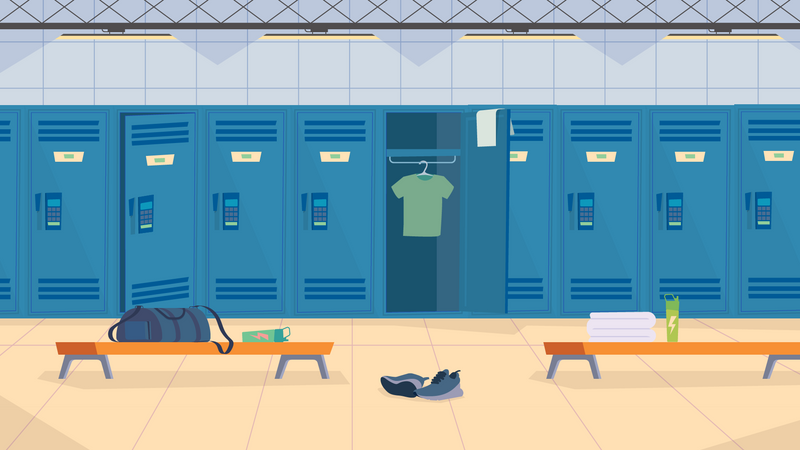 Locker Room  Illustration