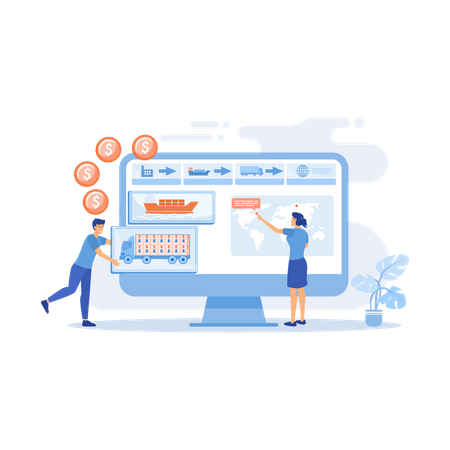 Logistics analysis  イラスト