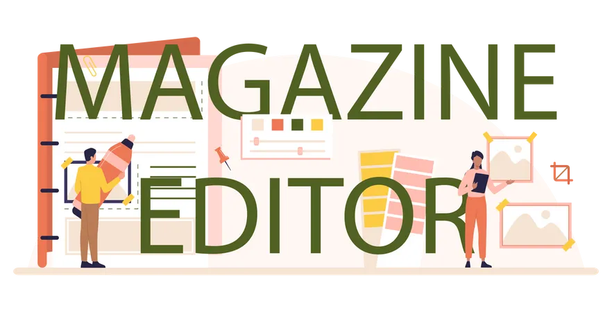 Magazine Editor  Illustration