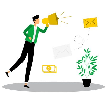 Mail marketing  Illustration