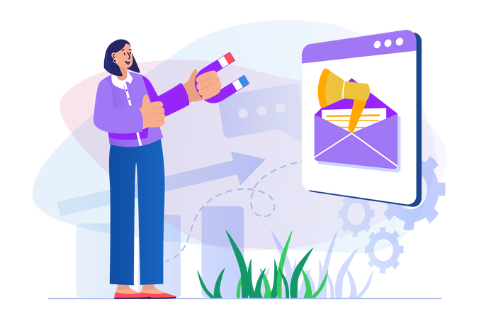 Mail marketing  Illustration