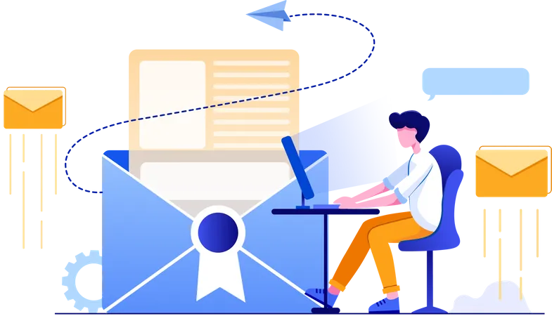 Mail marketing  Illustration