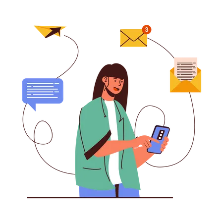 Mail Marketing  Illustration