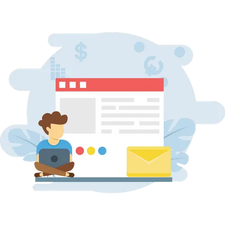 Mail marketing  Illustration