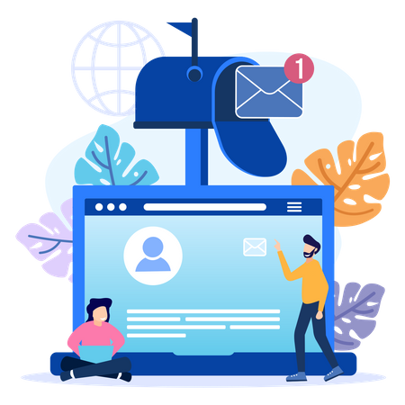 Mail marketing  Illustration