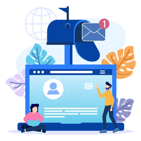 Mail marketing  Illustration