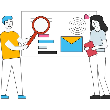 Mail marketing  Illustration