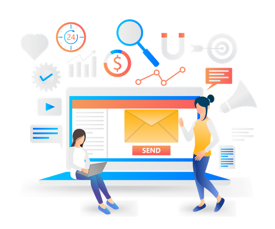 Mail Marketing  Illustration