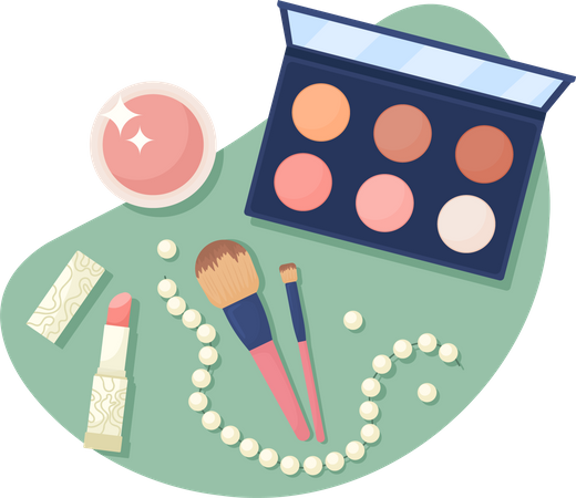 Makeup Accessories  イラスト