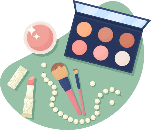 Makeup Accessories  イラスト