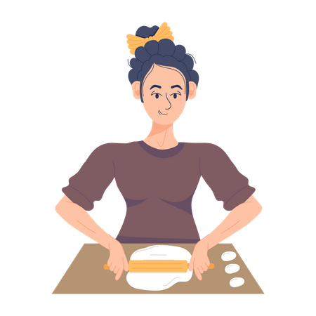 Making Dough  イラスト