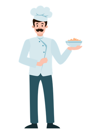 Male chef  Illustration