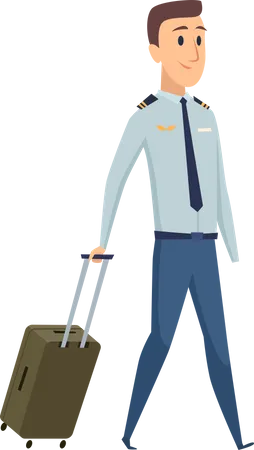 Male flight commander  Illustration