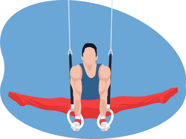 Male gymnast  Illustration