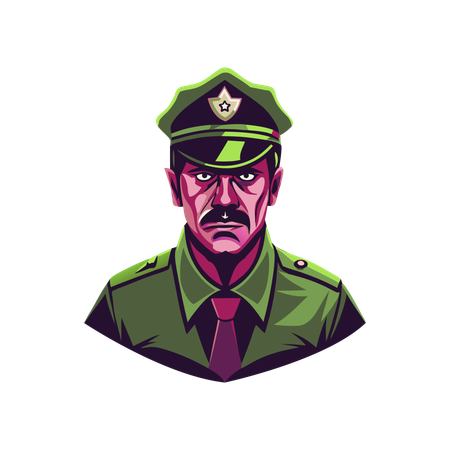 Male Policeman  Illustration