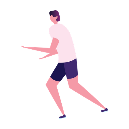 Man doing morning running  Illustration