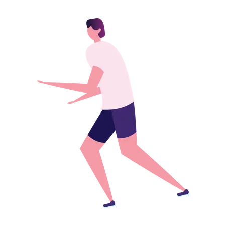 Man doing morning running  Illustration