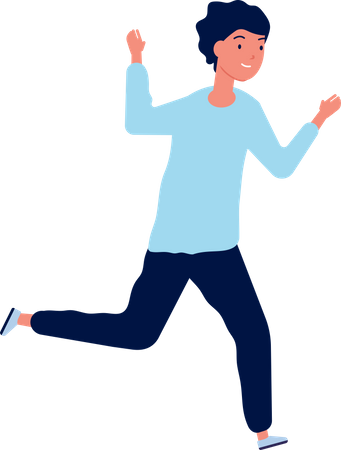 Man Running  Illustration