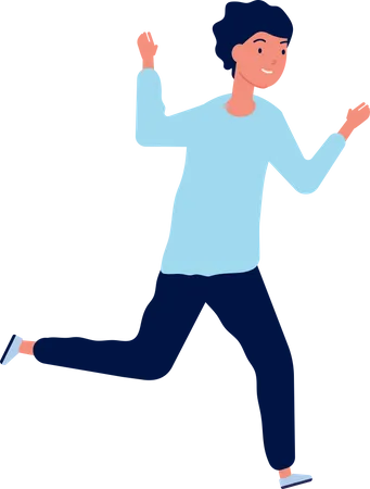 Man Running  Illustration